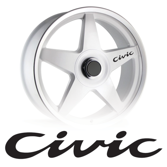 CIVIC 2 Naklejka z kategorii NA FELGI