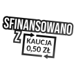 Naklejka ODJAZDOWE